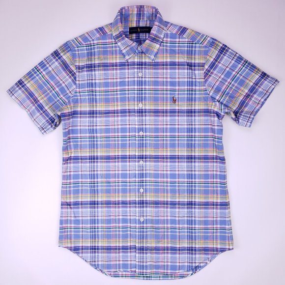 Ralph Lauren Small Shirt Multicolor Blue Checked M - Picture 2 of 12